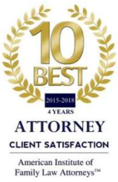 10 Best 2015-2018 4 Years Attorney Client Satisfaction | American Institute of Family Law Attorneys Law Attorneys