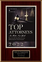 As Published in SL October 2022 | Top Attorneys in Metro New York | Selected By Peer Recognition & Professional Achievement | 2022